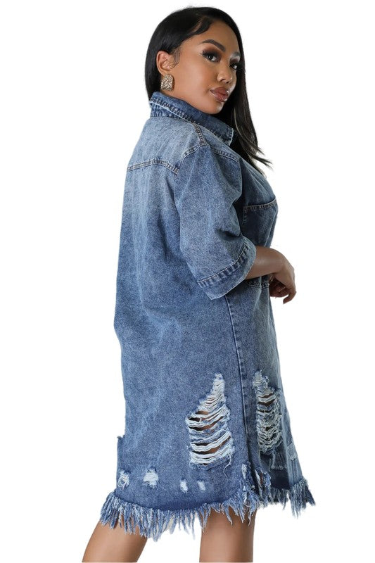 WOMEN FASHION DENIM DRESSES - Faylinn & Co