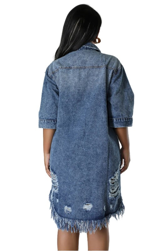 WOMEN FASHION DENIM DRESSES - Faylinn & Co