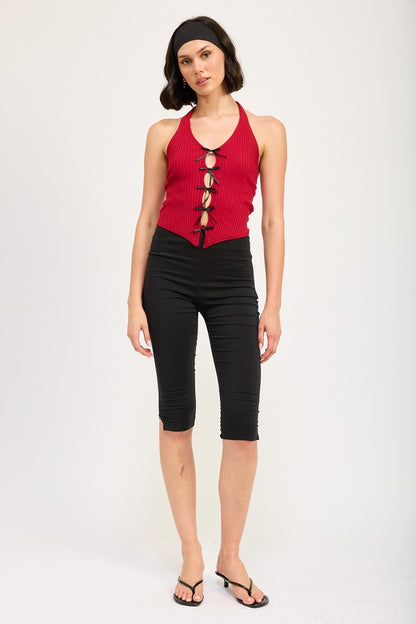 HALTER NECK TO WITH BOW DETAILS - Faylinn & Co