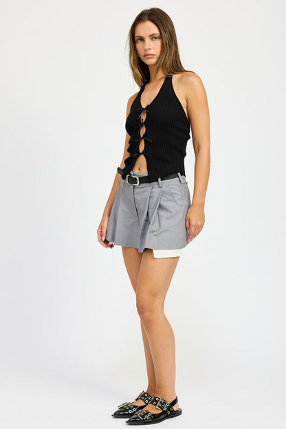 HALTER NECK TO WITH BOW DETAILS - Faylinn & Co