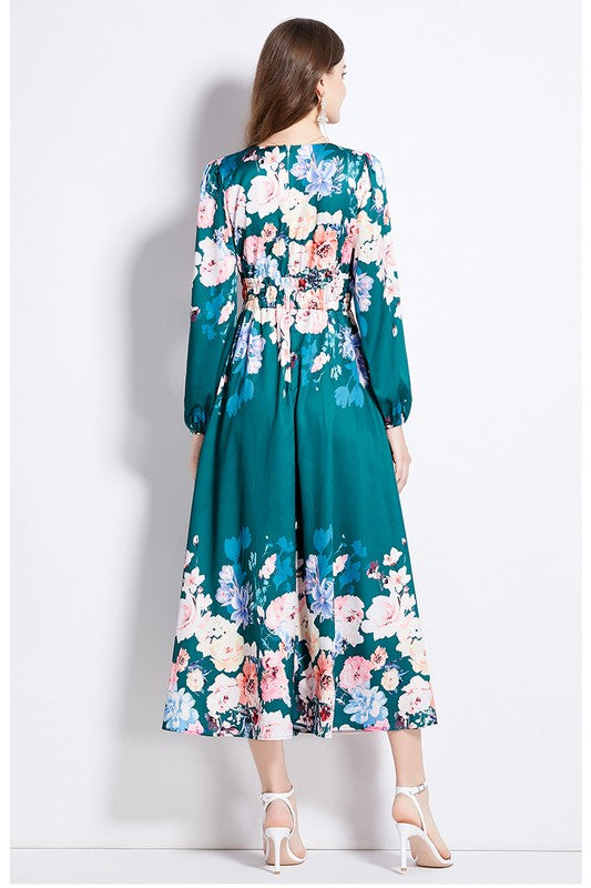 WOMEN FASHION CHIFFON MAXI DRESS - Faylinn & Co