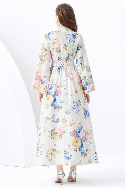 WOMEN FASHION CHIFFON MAXI DRESS - Faylinn & Co