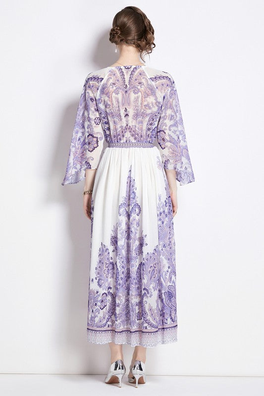 WOMEN FASHION CHIFFON MAXI DRESS - Faylinn & Co