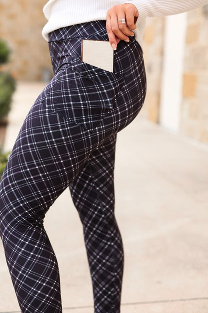 The Jillian Plaid Leggings - Faylinn & Co
