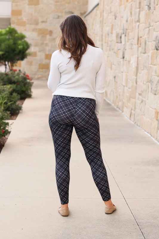 The Jillian Plaid Leggings - Faylinn & Co
