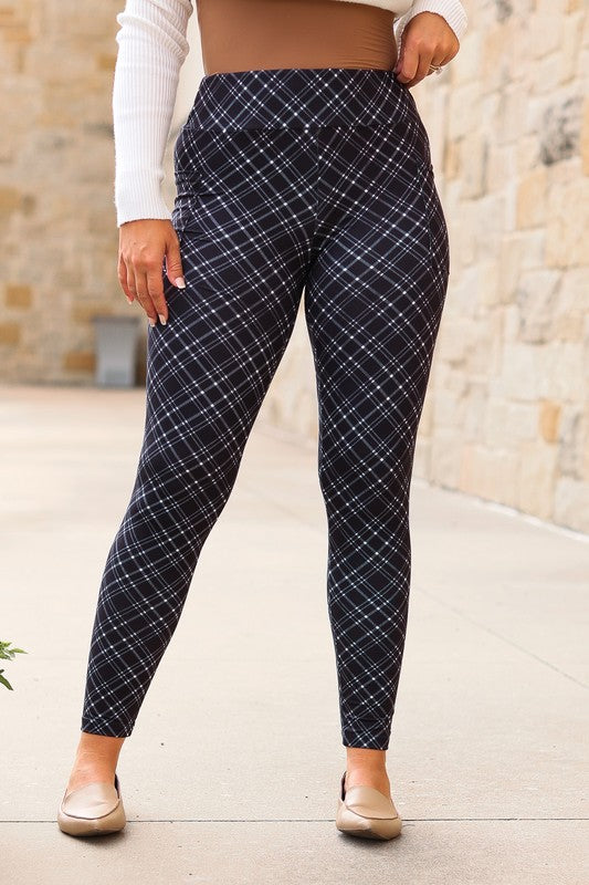 The Jillian Plaid Leggings - Faylinn & Co