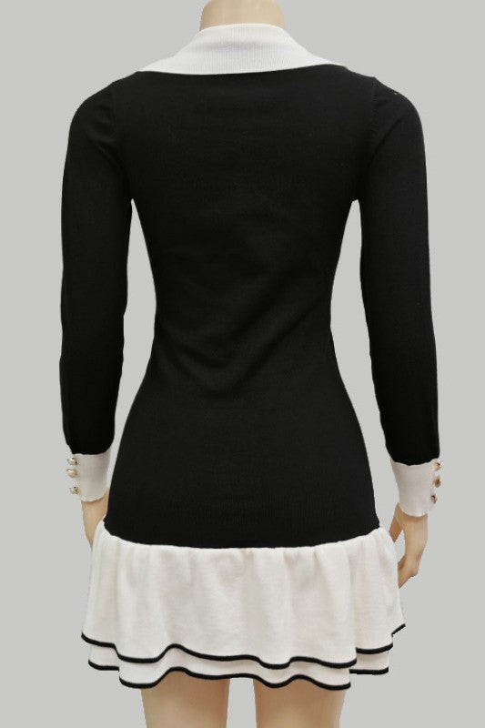 WOMEN FASHION SWEATER DRESS - Faylinn & Co