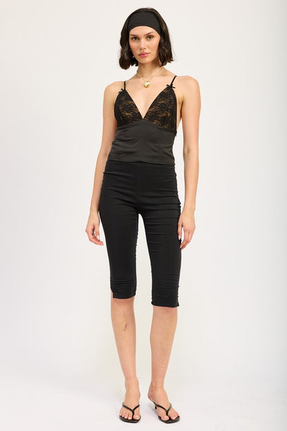 MIXED MEDIA LACE CAMI TOP - Faylinn & Co
