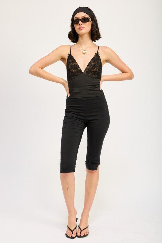 MIXED MEDIA LACE CAMI TOP - Faylinn & Co