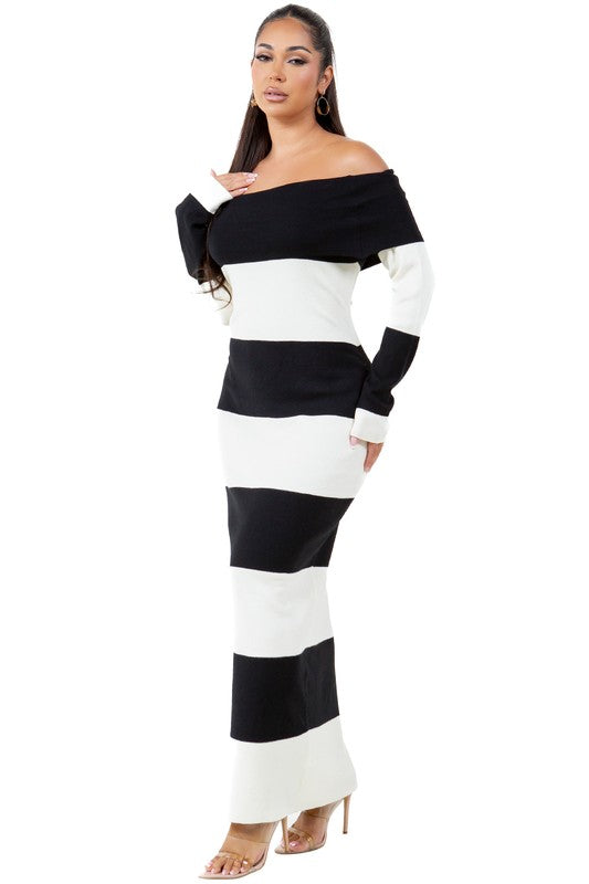 WOMEN FASHION LONG MAXI KNIT DRESS - Faylinn & Co