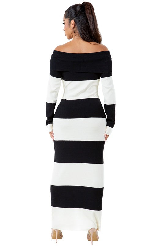WOMEN FASHION LONG MAXI KNIT DRESS - Faylinn & Co