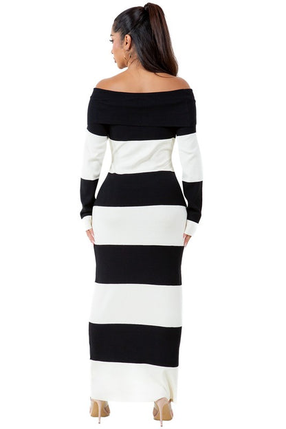 WOMEN FASHION LONG MAXI KNIT DRESS - Faylinn & Co