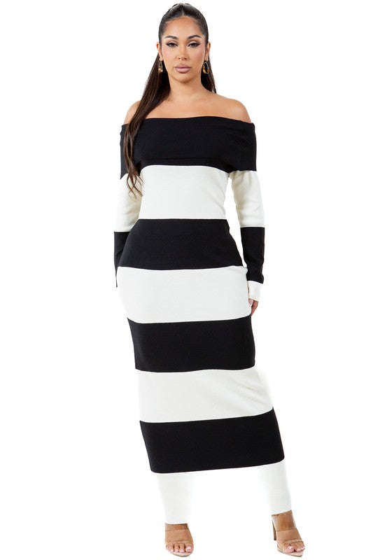 WOMEN FASHION LONG MAXI KNIT DRESS - Faylinn & Co