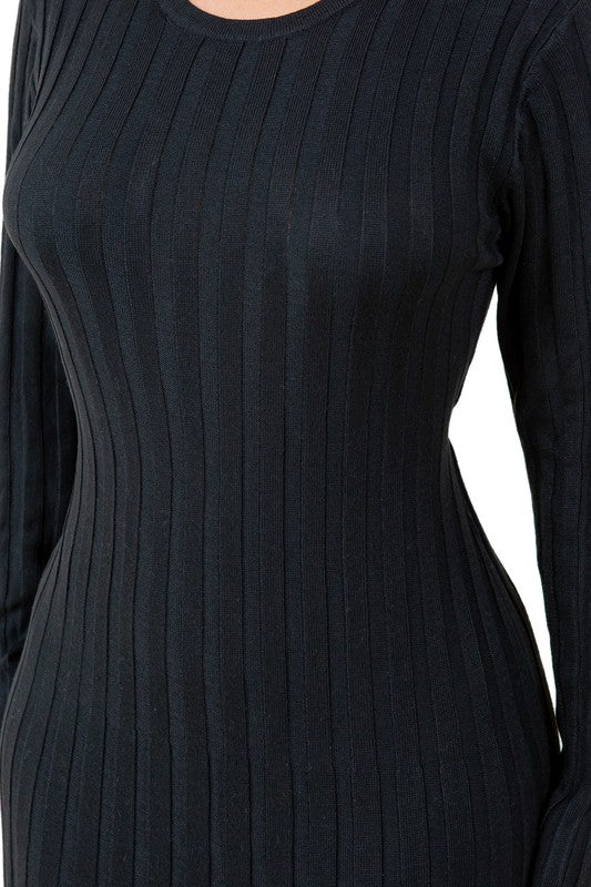 WOMEN FASHION KNITWEAR LONG MAXI DRESS - Faylinn & Co