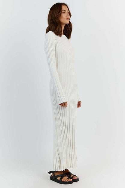 WOMEN FASHION KNITWEAR LONG MAXI DRESS - Faylinn & Co