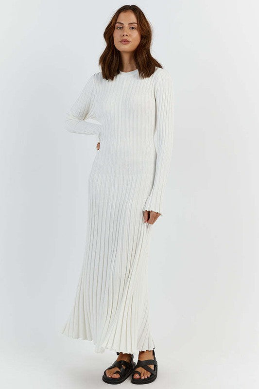 WOMEN FASHION KNITWEAR LONG MAXI DRESS - Faylinn & Co