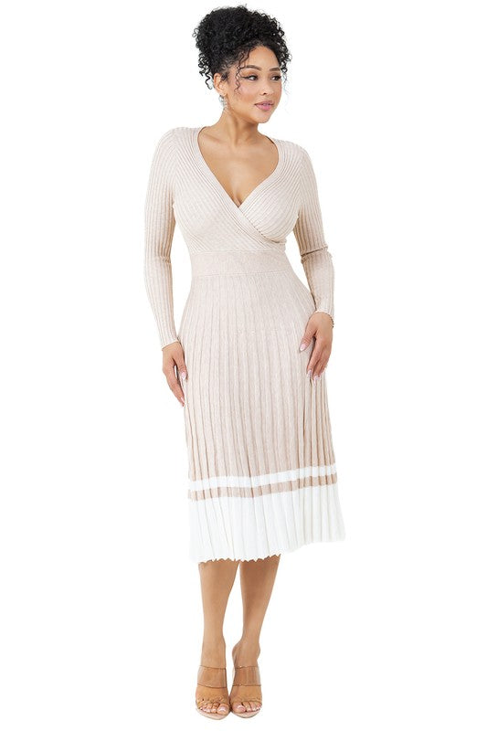 WOMEN FASHION LONG MAXI KNIT DRESS - Faylinn & Co