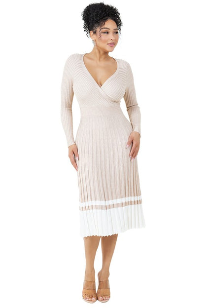 WOMEN FASHION LONG MAXI KNIT DRESS - Faylinn & Co