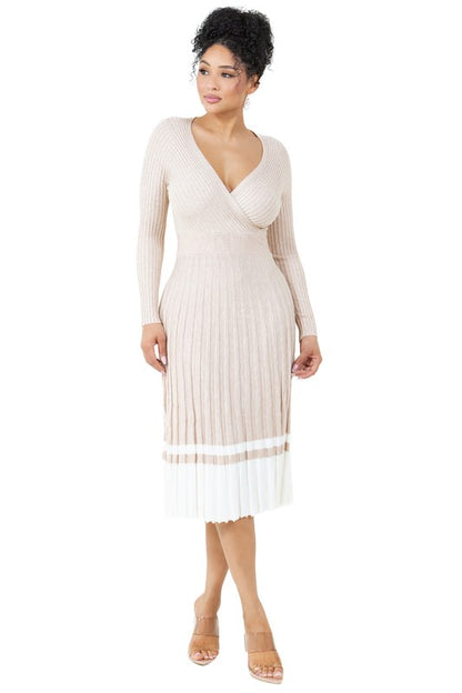 WOMEN FASHION LONG MAXI KNIT DRESS - Faylinn & Co