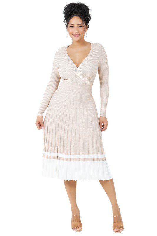 WOMEN FASHION LONG MAXI KNIT DRESS - Faylinn & Co