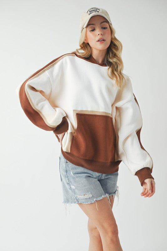 Kate Colorblock Hoodie - Faylinn & Co