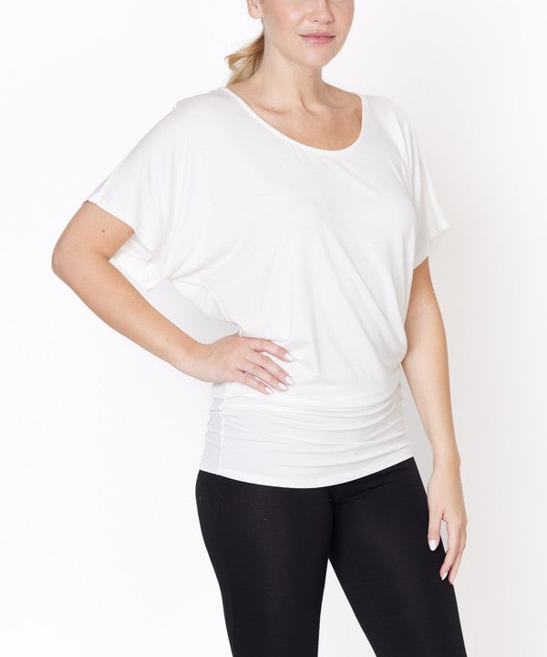 BAMBOO SK U NECK TUNIC - Faylinn & Co