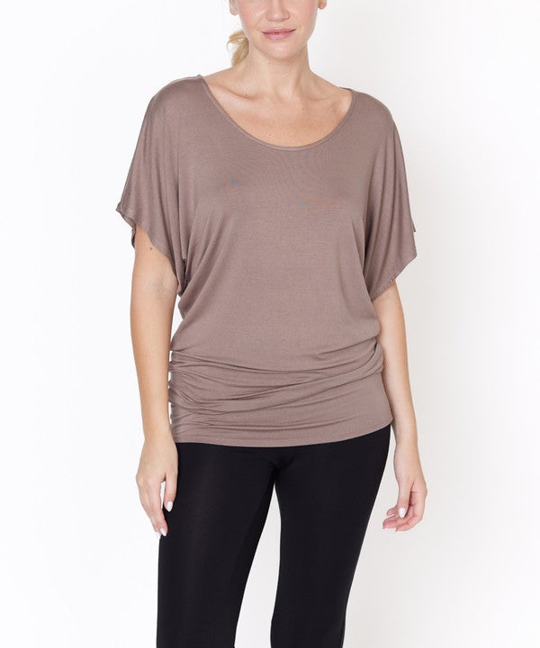 BAMBOO SK U NECK TUNIC - Faylinn & Co