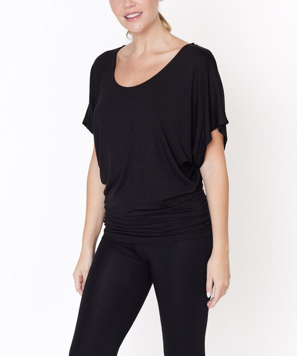 BAMBOO SK U NECK TUNIC - Faylinn & Co