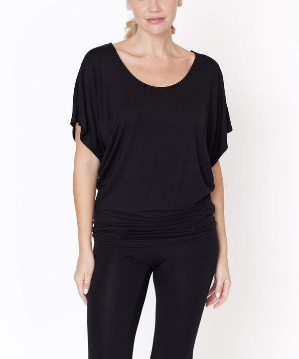 BAMBOO SK U NECK TUNIC - Faylinn & Co