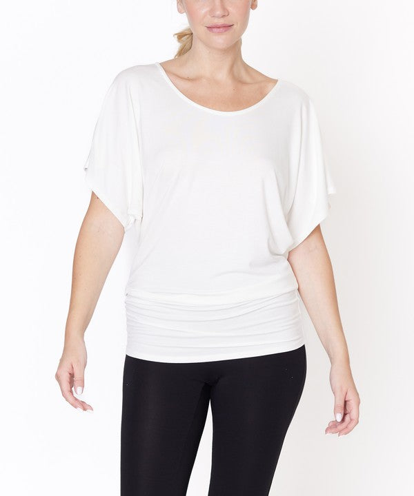 BAMBOO SK U NECK TUNIC - Faylinn & Co