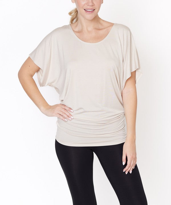 BAMBOO SK U NECK TUNIC - Faylinn & Co