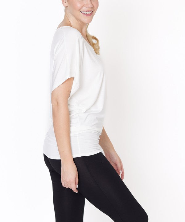 BAMBOO SK U NECK TUNIC - Faylinn & Co