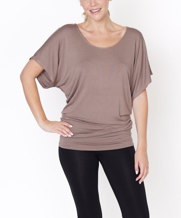 BAMBOO SK U NECK TUNIC - Faylinn & Co