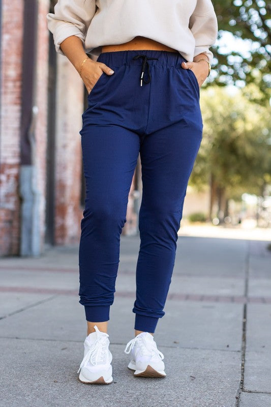The Nora Navy Lounger Leggings - Faylinn & Co