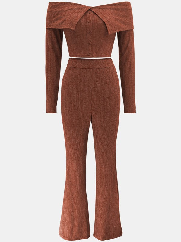 WOMEN FASHION TWO PIECE PANTS SET - Faylinn & Co