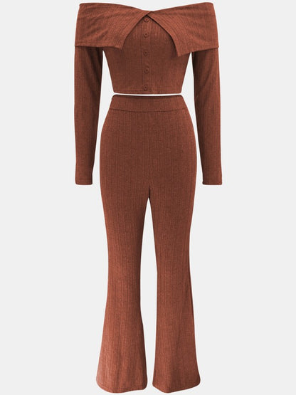 WOMEN FASHION TWO PIECE PANTS SET - Faylinn & Co
