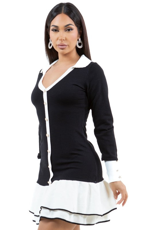 WOMEN FASHION SWEATER DRESS - Faylinn & Co
