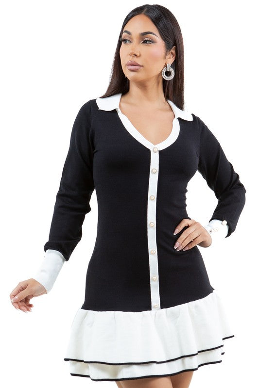 WOMEN FASHION SWEATER DRESS - Faylinn & Co