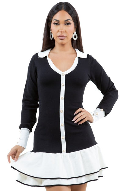 WOMEN FASHION SWEATER DRESS - Faylinn & Co