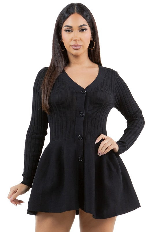 WOMEN FASHION SWEATER DRESS - Faylinn & Co