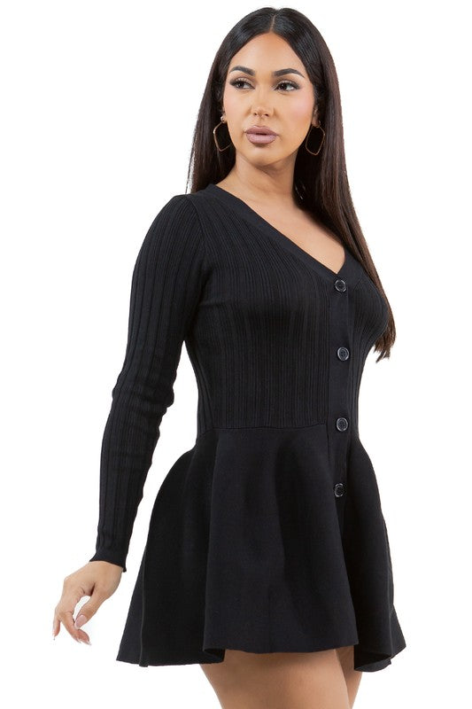 WOMEN FASHION SWEATER DRESS - Faylinn & Co