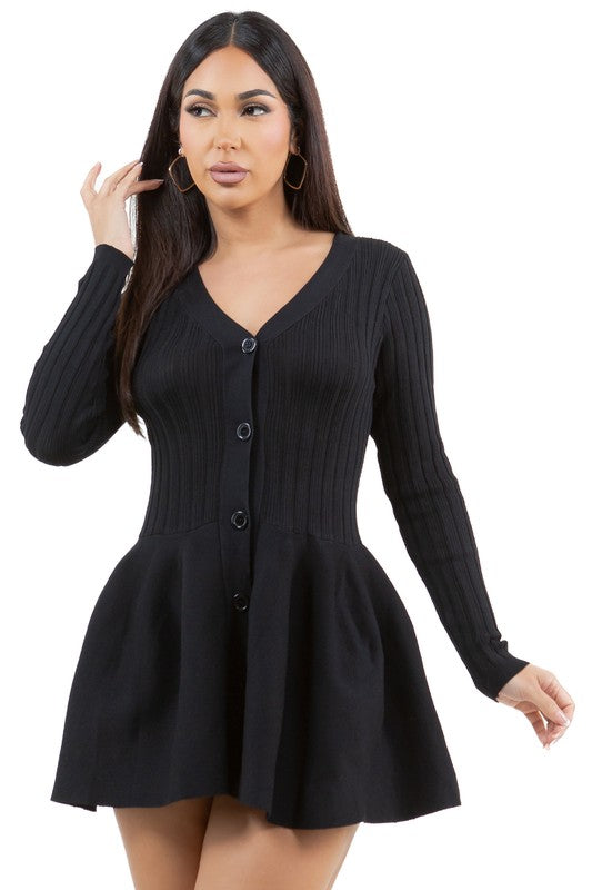 WOMEN FASHION SWEATER DRESS - Faylinn & Co