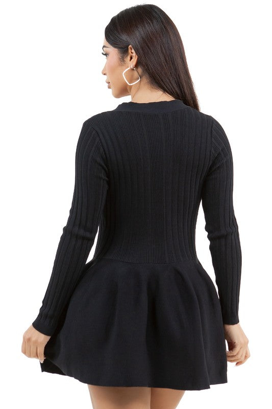 WOMEN FASHION SWEATER DRESS - Faylinn & Co