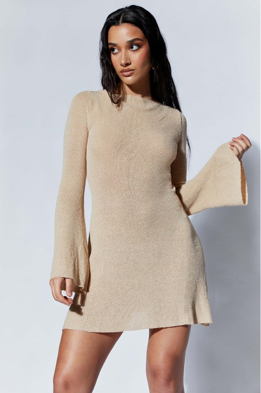 WOMEN FASHION KNIT MINI DRESS - Faylinn & Co