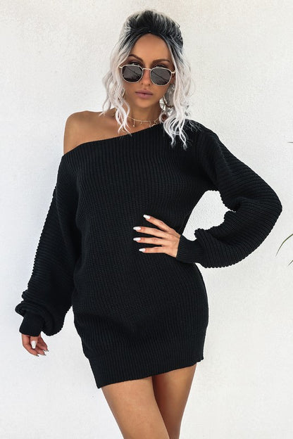 WOMEN FASHION SWEATER DRESS - Faylinn & Co