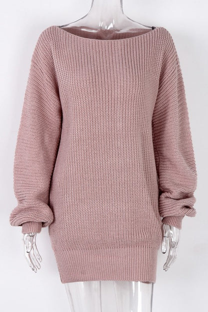 WOMEN FASHION SWEATER DRESS - Faylinn & Co