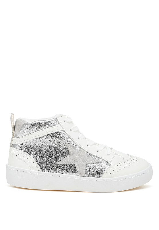 Sonic Star High Ankle Sneakers - Faylinn & Co