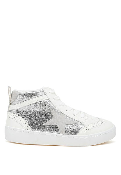 Sonic Star High Ankle Sneakers - Faylinn & Co