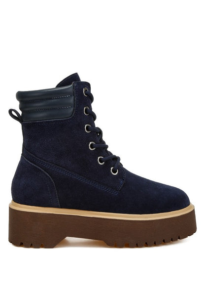 Parula High Ankle Suede Boots - Faylinn & Co
