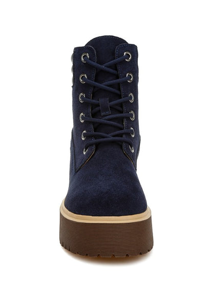 Parula High Ankle Suede Boots - Faylinn & Co